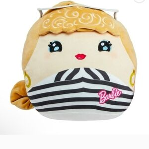 Barbie Plush Pillow with Iconic 50's Styled Striped Swimsuit
